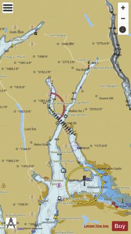 Loch Long and Loch Goil Marine Chart - Nautical Charts App