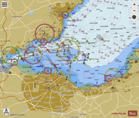 Firth of Forth - Approaches to Leith and Burntisland Marine Chart - Nautical Charts App