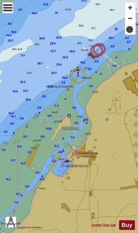 England - East Coast - Bradwell Marine Chart - Nautical Charts App