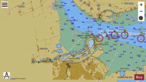 Scotland - Firth of Forth - Grangemouth and River Carron Marine Chart - Nautical Charts App