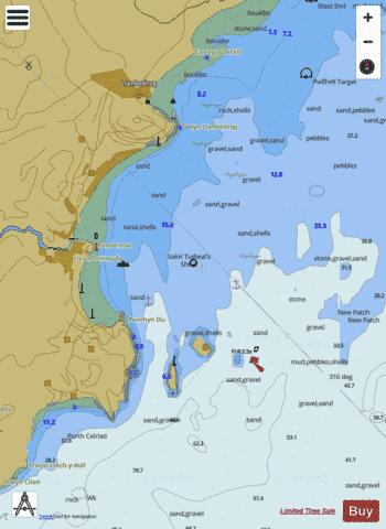 Wales - West Coast - Saint Tudwals Roads Marine Chart - Nautical Charts App