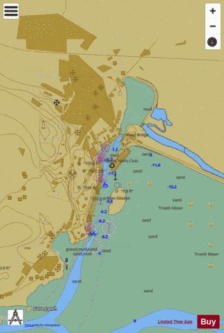ENC CELL - Wales - West Coast - Porthmadog Harbour Marine Chart - Nautical Charts App