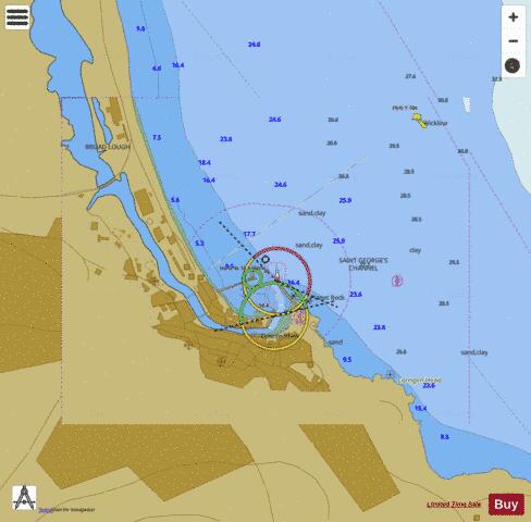 Ireland - East Coast - Wicklow Marine Chart - Nautical Charts App