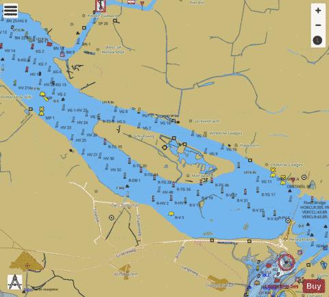 Inland Waterways : 1R5HV001 Marine Chart - Nautical Charts App