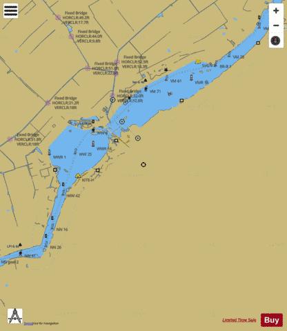 Inland Waterways : 1R5RM002 Marine Chart - Nautical Charts App