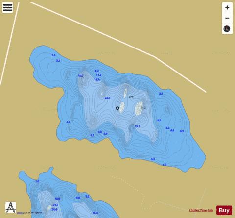 Nanoge ( Lough ) depth contour Map - i-Boating App