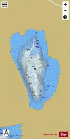 Clogher Lough depth contour Map - i-Boating App