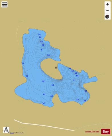 Dahybaun ( Lough ) depth contour Map - i-Boating App