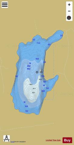 Derryhick Lough depth contour Map - i-Boating App