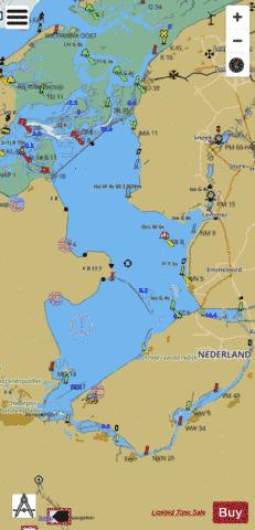 IJsselmeer and Markermeer Marine Chart - Nautical Charts App
