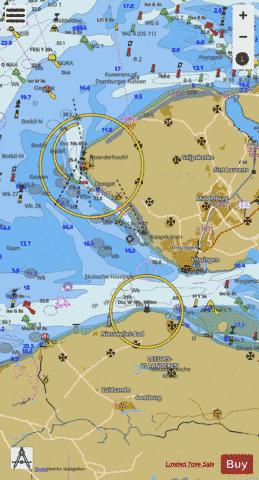 Westerschelde. Vlissingen and Breskens Marine Chart - Nautical Charts App