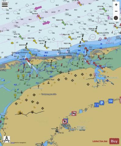 Approaches to Lauwersoog Marine Chart - Nautical Charts App