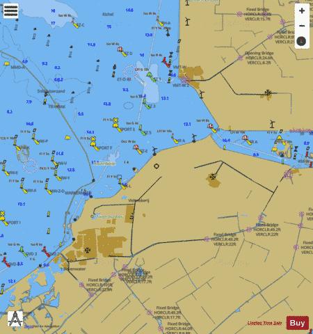 IJsselmeer Houtribsluizen to Urk and Ijsseloog Marine Chart - Nautical Charts App