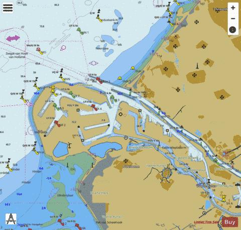 Hoek van Holland to Maassluis Marine Chart - Nautical Charts App