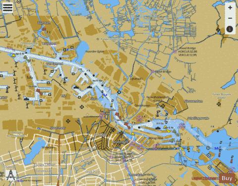 Noordzeekanaal Amsterdam-East Marine Chart - Nautical Charts App