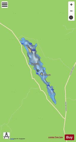 Ertevatnet depth contour Map - i-Boating App
