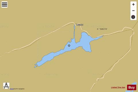 Gravatnet depth contour Map - i-Boating App