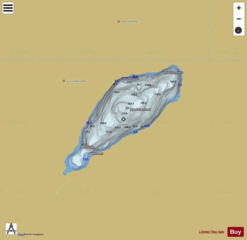 Myrdalsvatnet depth contour Map - i-Boating App