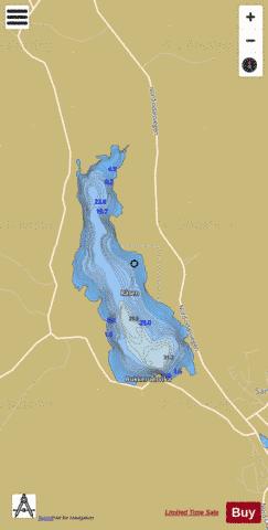 Råsen depth contour Map - i-Boating App
