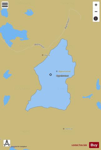 Øygreivatnet depth contour Map - i-Boating App