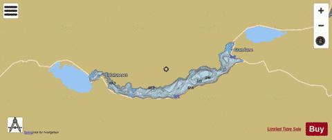 Viksdalsvatnet depth contour Map - i-Boating App