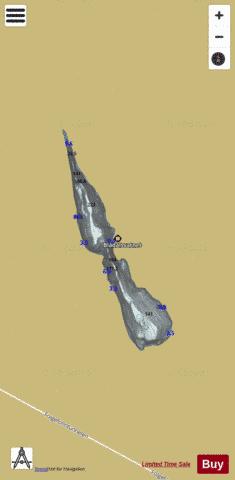 Blådalsvatnet depth contour Map - i-Boating App