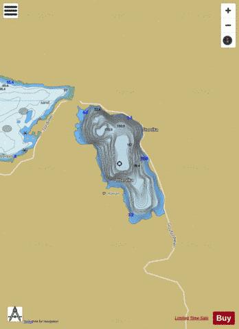 Saltvatnet depth contour Map - i-Boating App