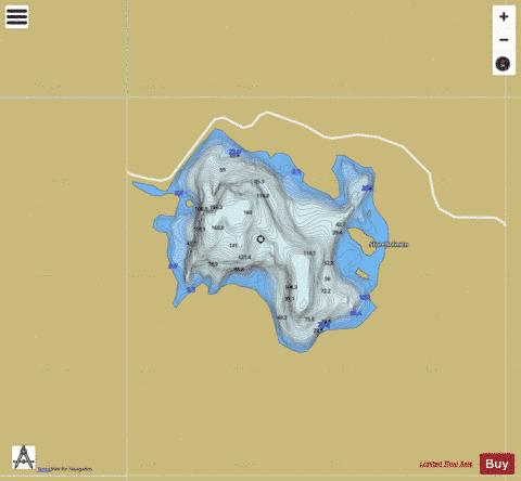 Maldalsvatnet depth contour Map - i-Boating App