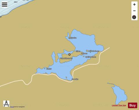 Funningslandsvatnet depth contour Map - i-Boating App