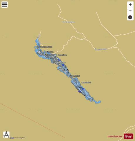 Sundsbarmvatnet depth contour Map - i-Boating App
