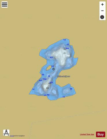 Fjellsendetjørna depth contour Map - i-Boating App