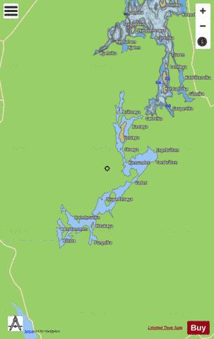 Mjermen depth contour Map - i-Boating App