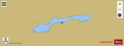 Langesjøen depth contour Map - i-Boating App