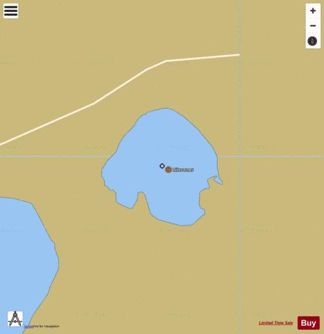 Litlevatn depth contour Map - i-Boating App