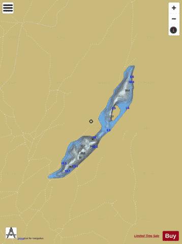 Gryta depth contour Map - i-Boating App