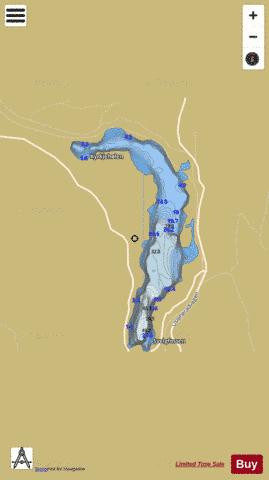 Kloumannsjøen depth contour Map - i-Boating App