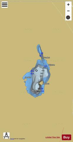 Kjemåvatnet depth contour Map - i-Boating App