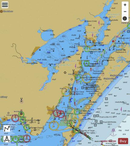CARLOS BAY TO REDFISH BAY SIDE A Marine Chart - Nautical Charts App