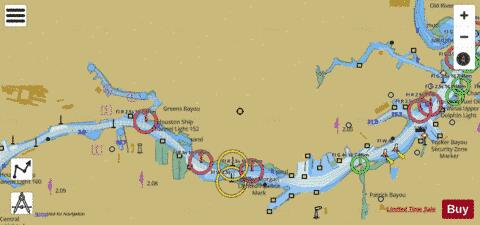HOUSTON SHIP CHANNEL CARPENTERS BAYOU TO HOUSTON Marine Chart - Nautical Charts App