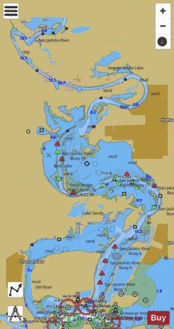 SAN JACINTO AND OLD RIVERS EXTENSION Marine Chart - Nautical Charts App