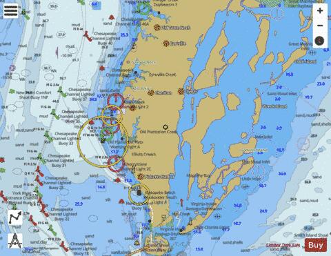CHESAPEAKE BAY  CAPE CHARLES TO WOLF TRAP Marine Chart - Nautical Charts App