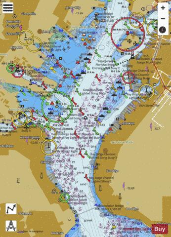 NY HARBOR - UPPER BAY AND NARROWS ANCHORAGE Marine Chart - Nautical Charts App