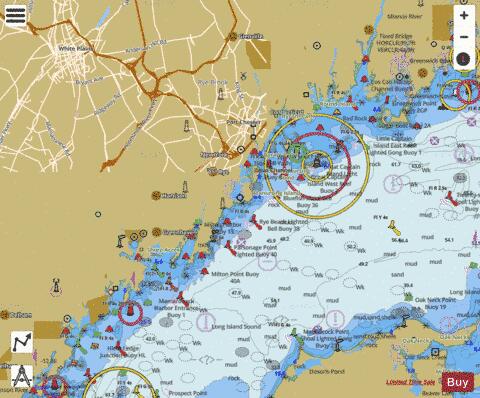 N SHORE LONG ISL SD-GREENWICH PT TO NEW ROCHELLE Marine Chart - Nautical Charts App