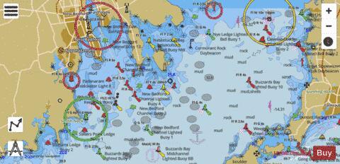 SOUTH COAST CAPE COD - BUZZARDS BAY  MA Marine Chart - Nautical Charts App