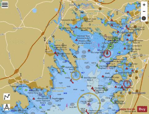 BUZZARDS BAY  MA Marine Chart - Nautical Charts App