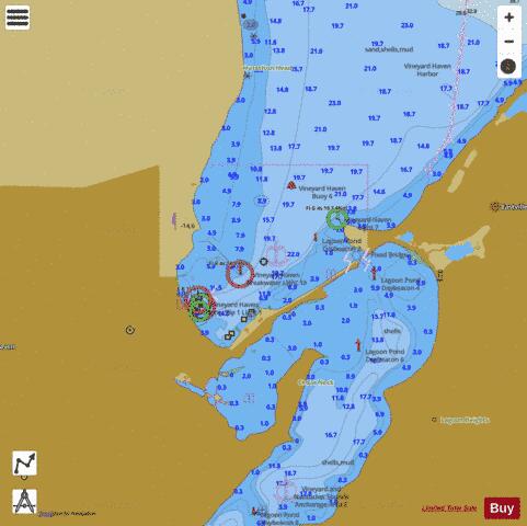VINEYARD HAVEN HARBOR  MA Marine Chart - Nautical Charts App