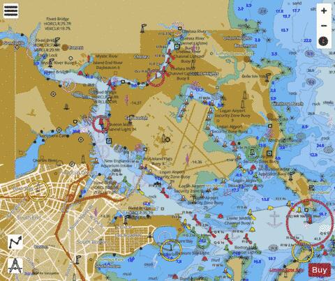 BOSTON INNER HARBOR Marine Chart - Nautical Charts App