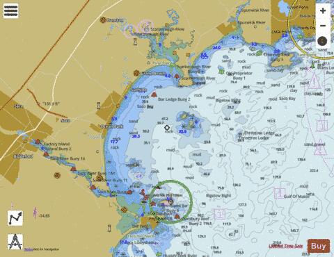 SACO BAY AND VICINITY  ME Marine Chart - Nautical Charts App