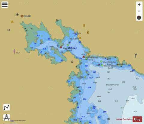 BLUE HILL HARBOR INSET Marine Chart - Nautical Charts App