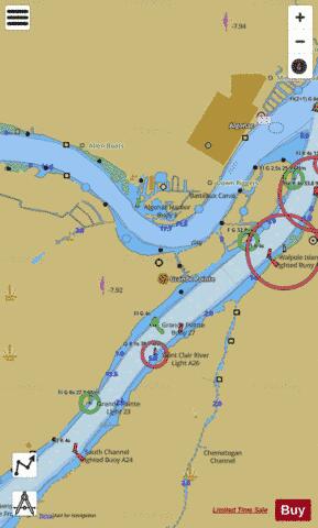 ST CLAIR RIVER PAGE 41 Marine Chart - Nautical Charts App